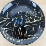 Ceramic dish/plate signed Lucien Guidot