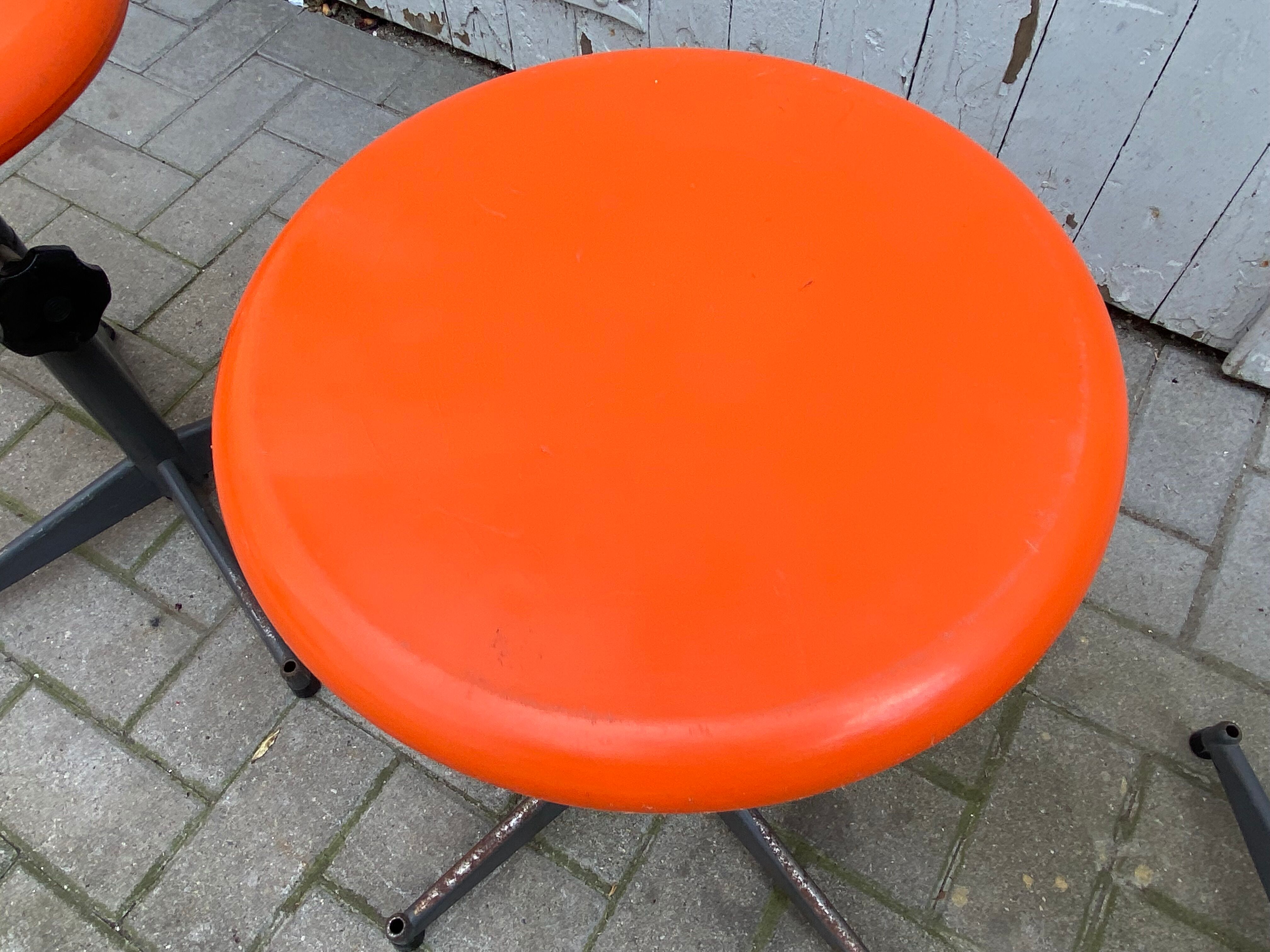 lot of 4 Industrial stool of Strafor 1960