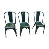 Set of 3 vintage Tolix chairs by Xavier Pauchard 1930