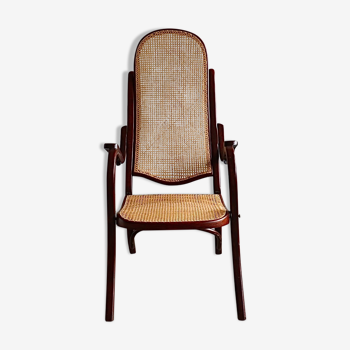 Thonet No. 1 Bentwood and Webbing Folding Arm Chair