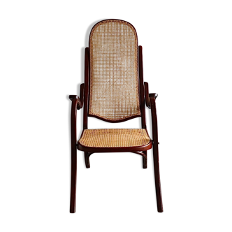 Thonet No. 1 Bentwood and Webbing Folding Arm Chair