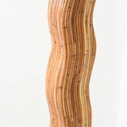 Modernist Rattan Floor Lamp 'Pallete'