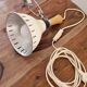 Vintage clamp lamp - Wood and metal - 70s