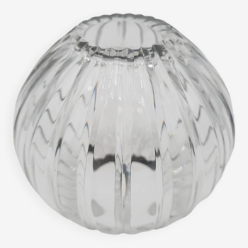 Vase boule en cristal