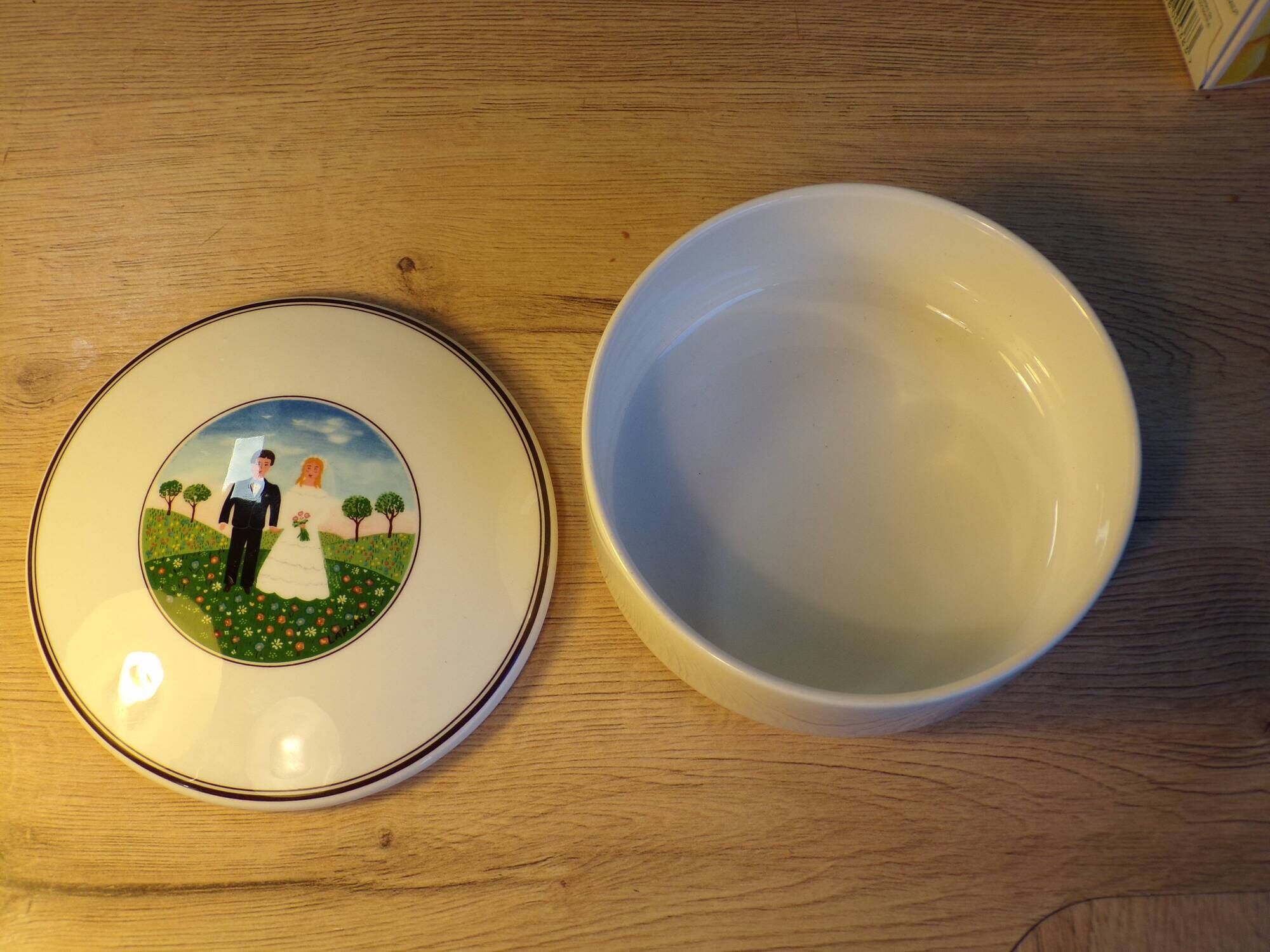 Bonbonniere Laplau Villeroy & Boch naive decor the bride and groom