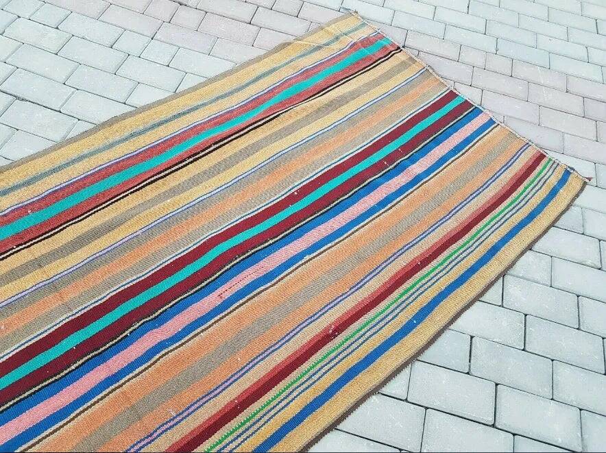 Tapis de couloir turc vintage 104x264 cm