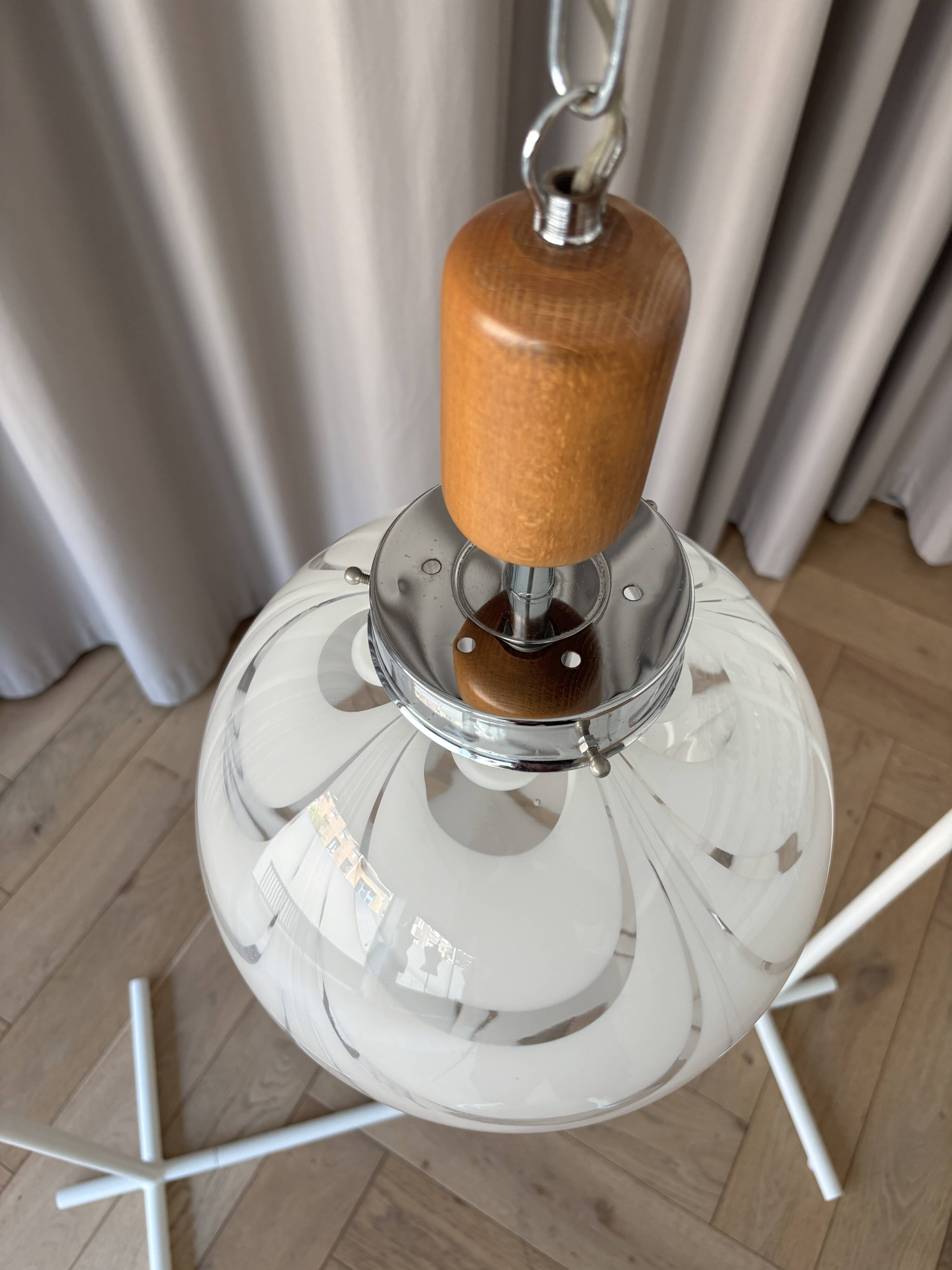 Vintage Murano glass pendant lamp – 1970s