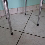 Vintage stool, formica and chrome feet, 60s