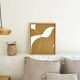 Tableau minimaliste camel et beige
