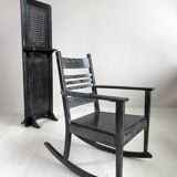 Baker and Co. rocking chair and traveling confessional, 1930s