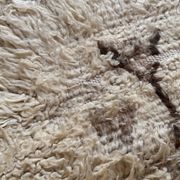 Azilal beige Berber rug - 191 x 79 cm