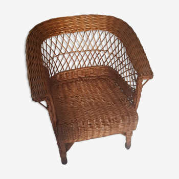 Wicker armhair