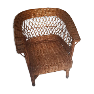 Wicker armhair