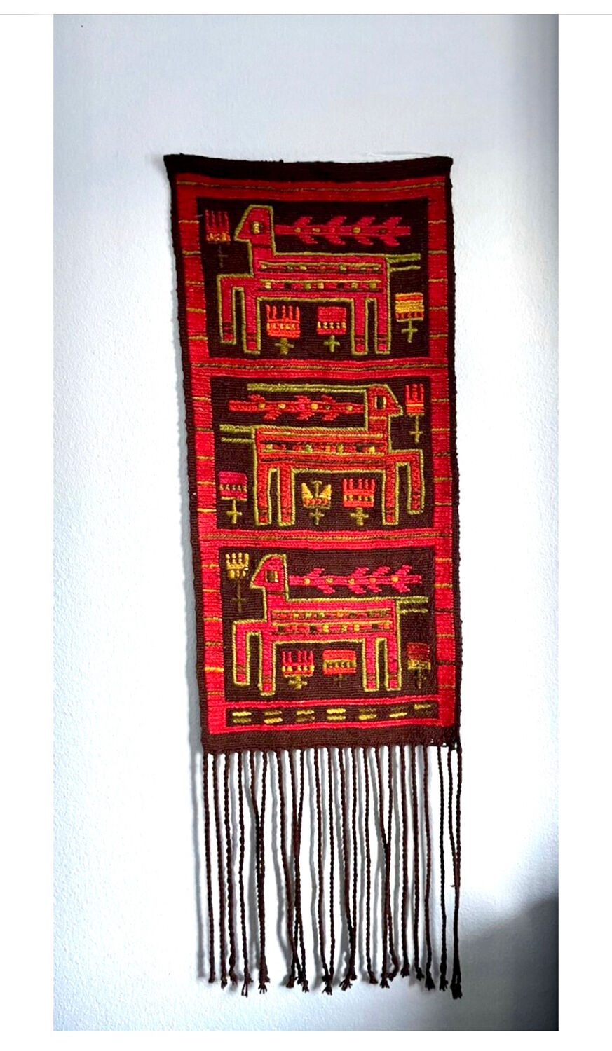 Swedish mcm flat weave rug, rölakan