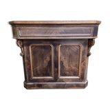 Napoleon III oak and walnut store counter