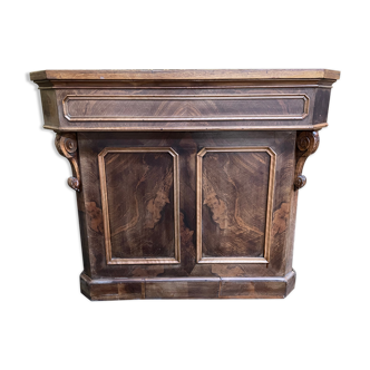 Napoleon III oak and walnut store counter