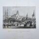 Vintage engraving of Le Tréport, Normandy. Printed in 1844.