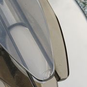 Miroir ovale avec 2 appliques double tains d’Antonio Lupi des années 80c