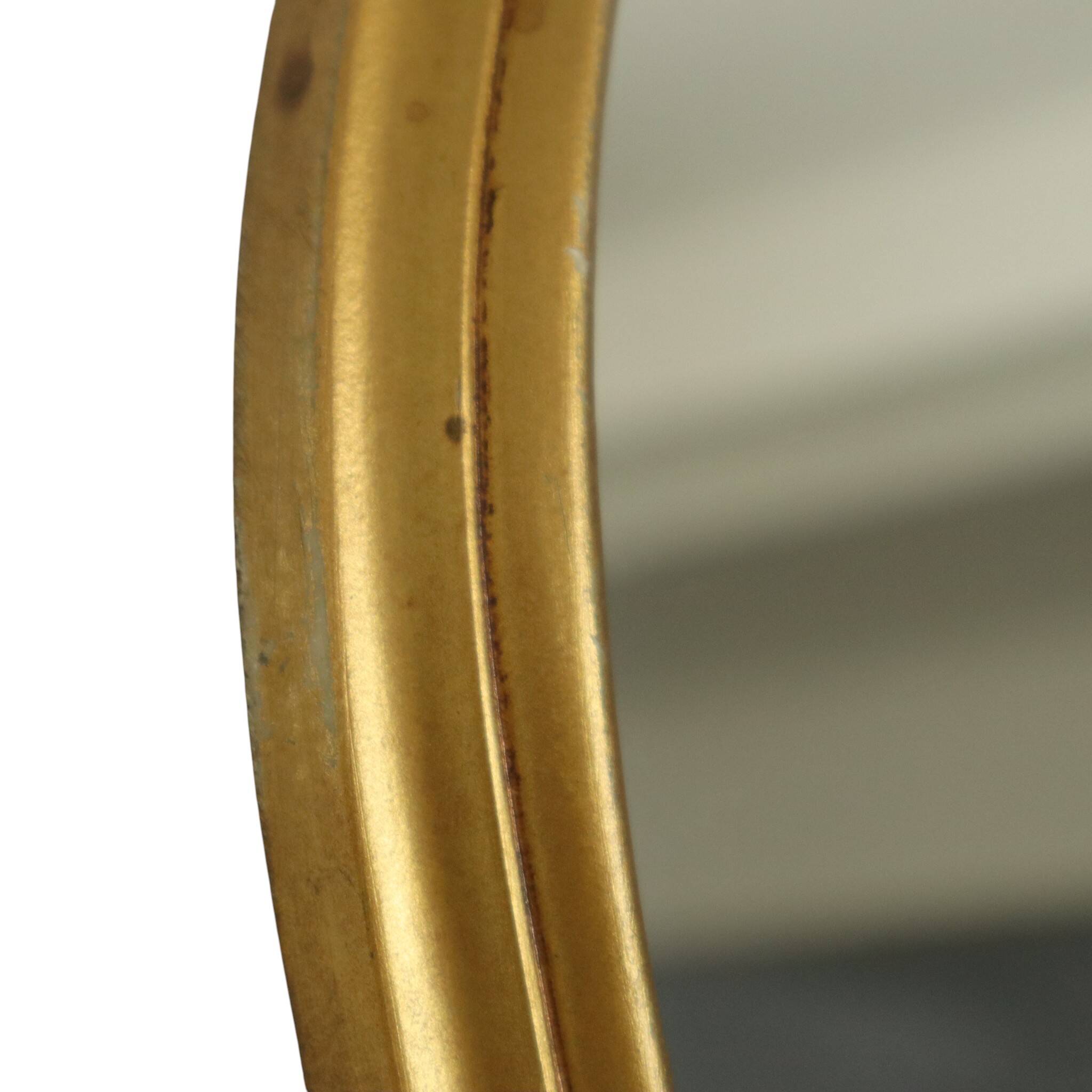 Vintage Gold Mirror Baroque Style Classic Crested Mirror 61cm