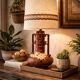 Vintage Fat Lava ceramic lamp – 70s retro lamp with shade