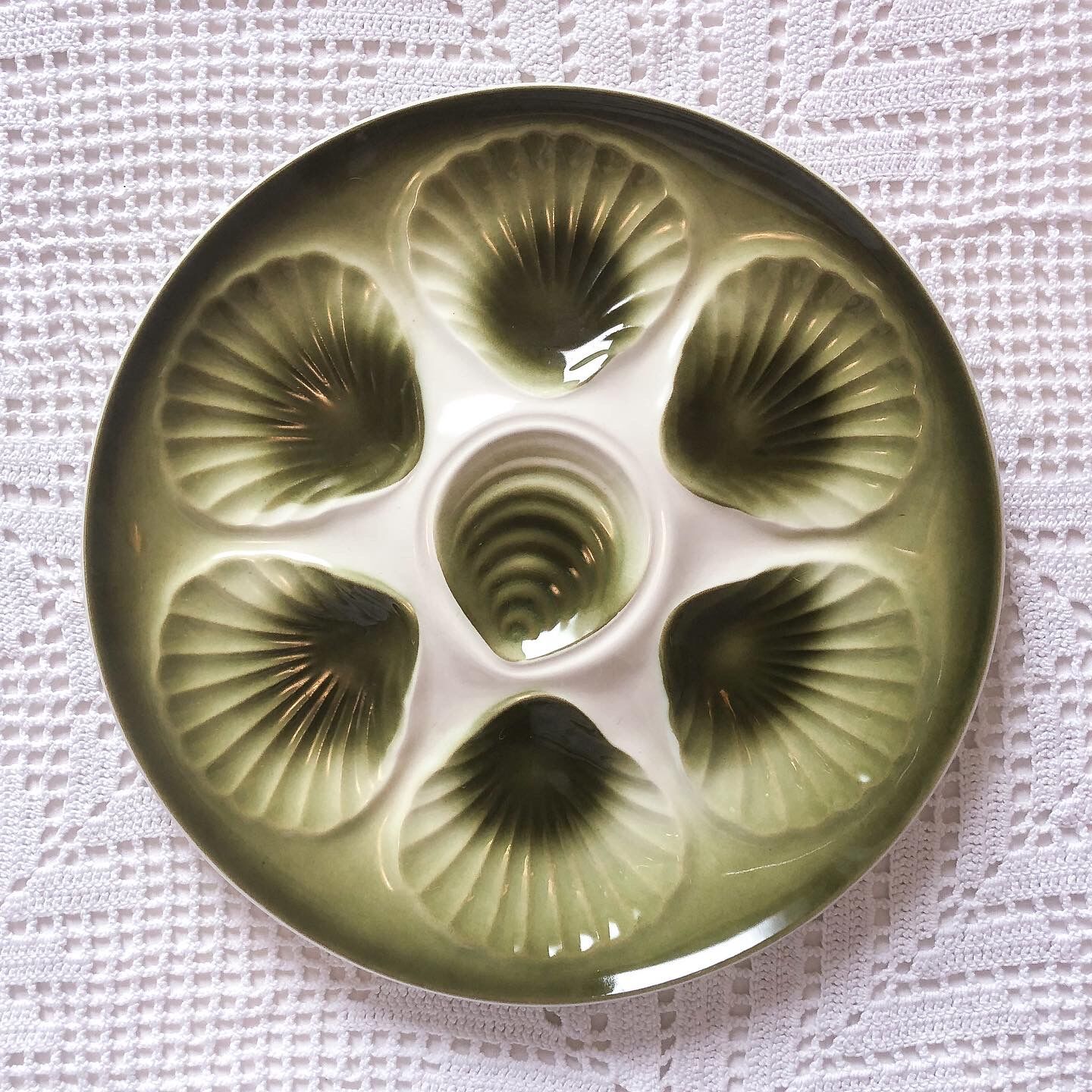 6 oyster plates Moulin des loups