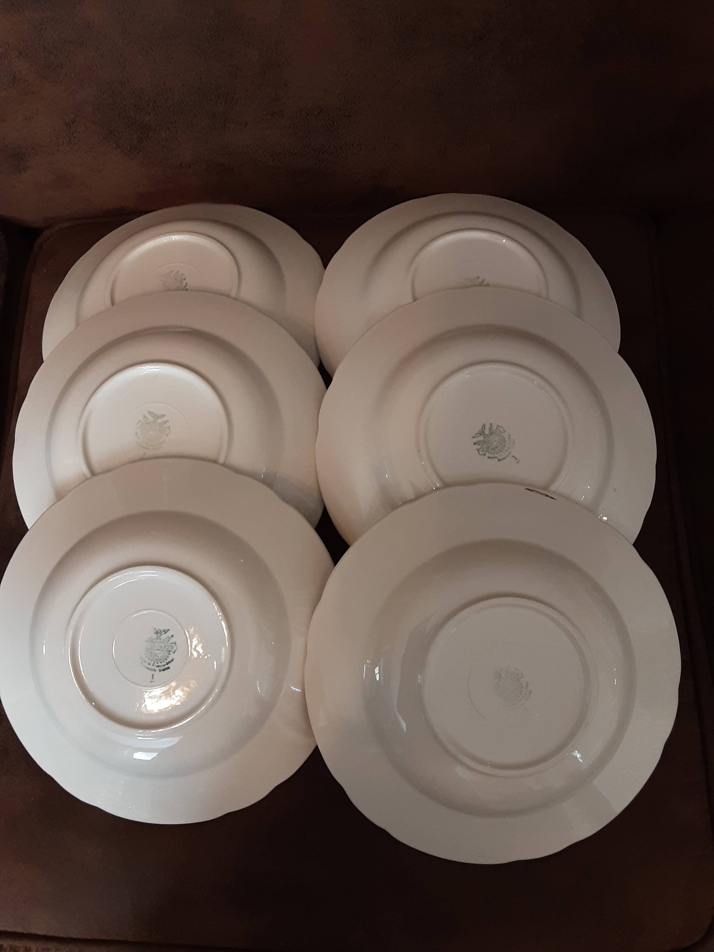 Set of 6 Willeroy and Boch soup plates