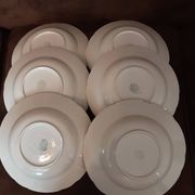 Set of 6 Willeroy and Boch soup plates