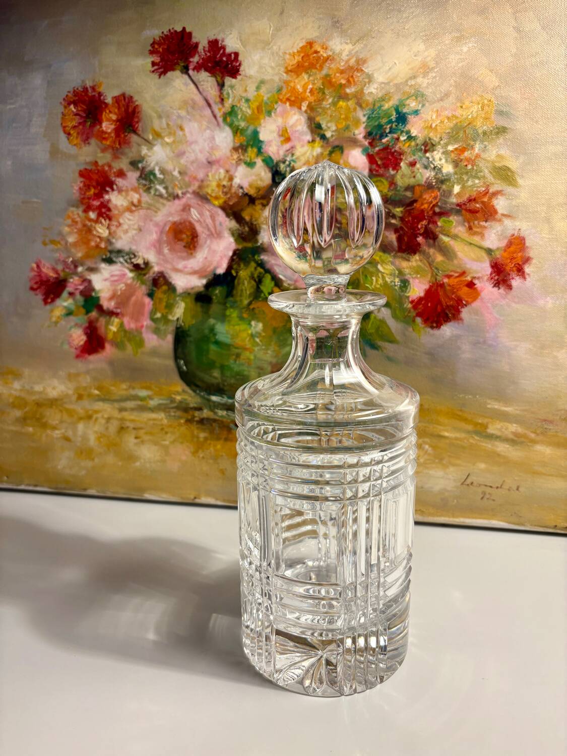 Carafe en cristal taillée Ralph Lauren