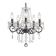 Crystal Chandelier with 5 Arms — Modern Style Black & Glass