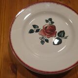 Flat plate Digoin Sarreguemines model Bagatelle