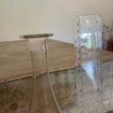 Antique crystal carafe - chiseled grape