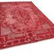 Hand-knotted contemporary oriental 1980s 202 cm x 309 cm red carpet