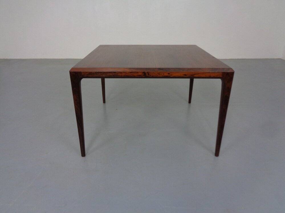 Rosewood coffee table by Johannes Andersen for CFC Silkeborg, Denmark, 1950s.