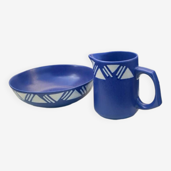 Pitcher and salad bowl set