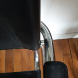 Lot of 3 vintage metal and skai armchairs