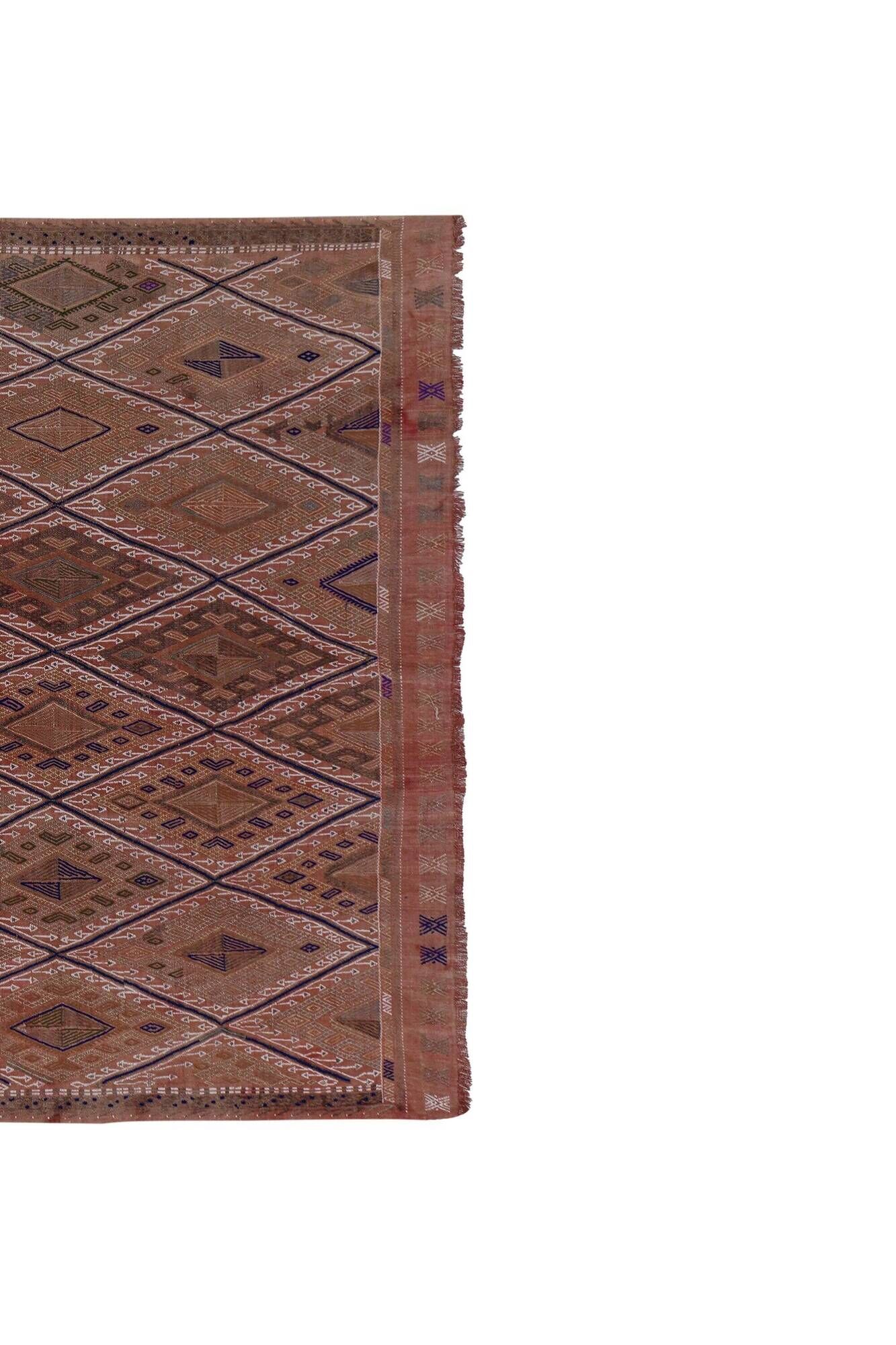 Vintage Turkish kilim handwoven 168x238 cm