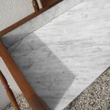 marble dressing table and mirror