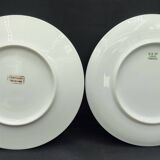 Set of 10 vintage dessert plates Limoges porcelain Bernardaud