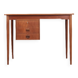 Bureau en teck, design danois, années 1970, fabriqué au Danemark