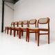 Set of 6 Danish design chairs by Johannes Andersen for Uldum, 1960s