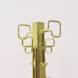 Mid century Belgo Chrom brass & chrome coat rack 1970s