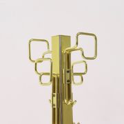 Porte-manteau mi-siècle en laiton chromé Belgo Chrom 1970