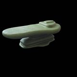 Table basse verte Canyon en mortex organique par Objet Bizaar