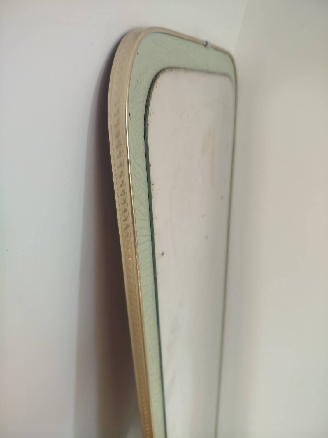 Large vintage rearview mirror from the 50s/60s