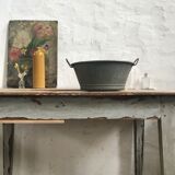 Bassine en zinc ancienne