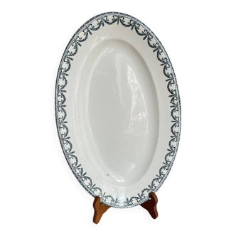 Oval ironstone dish from Salins
