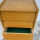 Vintage 1960s chest of drawers with compass legs and 6 slanted drawers