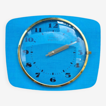 Blue Formica Clock