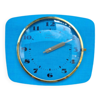 Blue Formica Clock