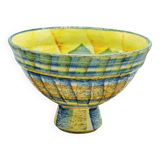 Large bowl on pedestal in pure Provencal style